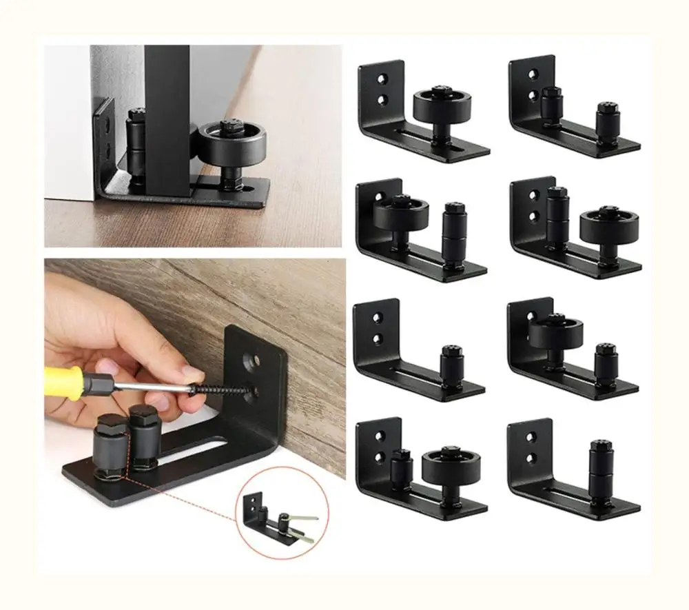 Регулируемое настенное крепление из углеродистой стали для раздвижных дверей