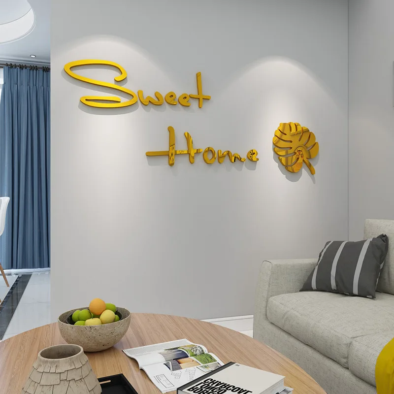 Настенные трехмерные 3d-наклейки в скандинавском стиле милые домашние наклейки