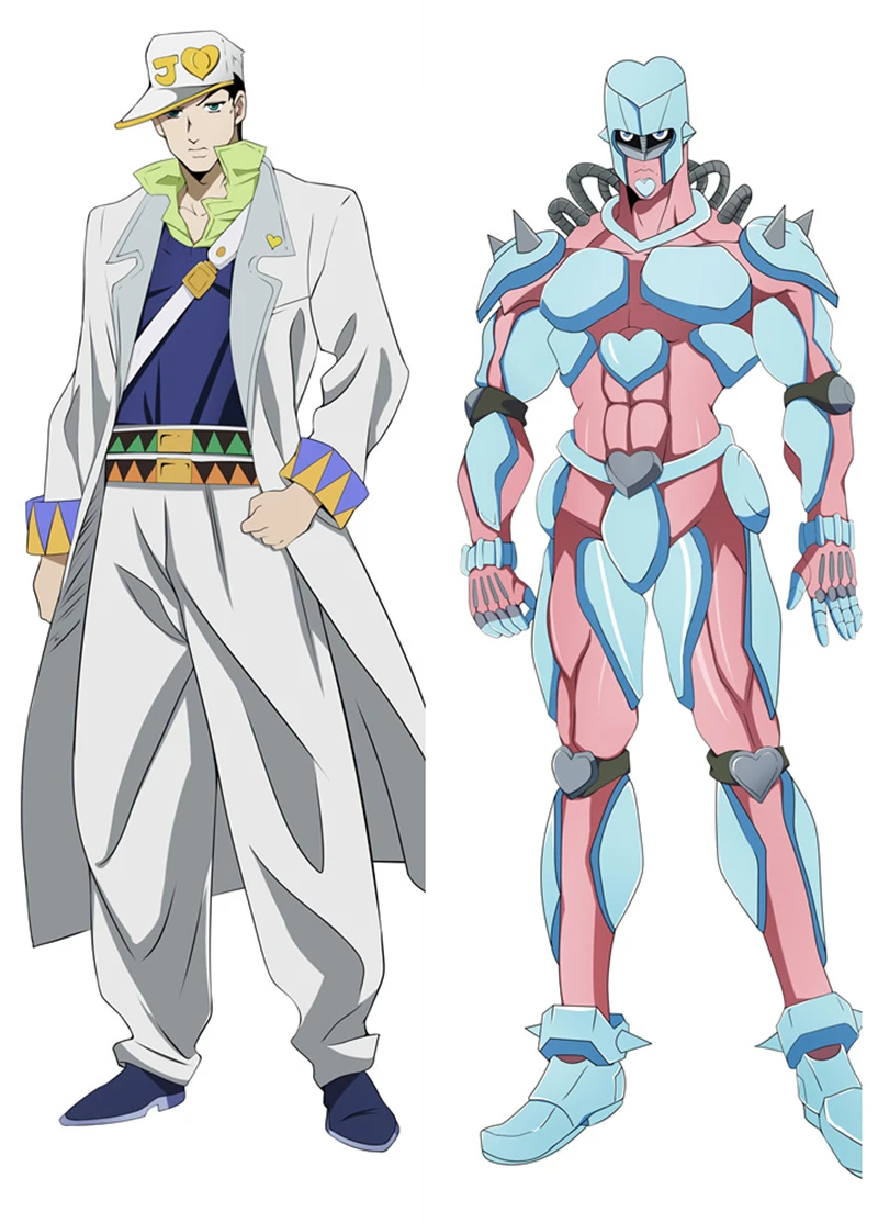 

Anime JoJo's Bizarre Adventure Kujo Jotaro Johnny Joestar Coplay Dakimakura Body Pillow Case cover
