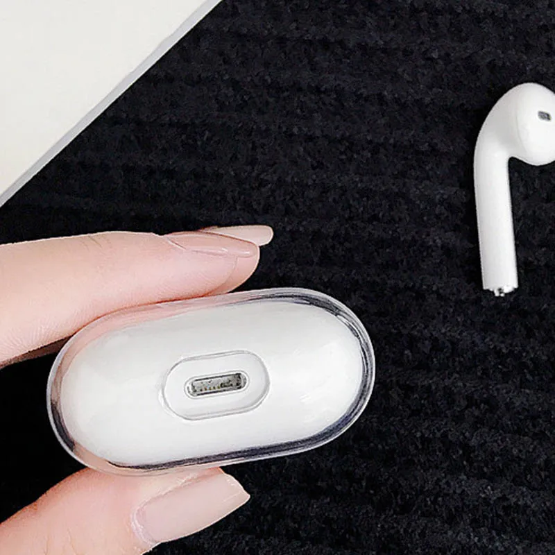 

LAUGH LIFE Angels Novelty Fundas Soft Earphone Case For Clear Airpods Case Cover Protective Cover Wireless Earphone Case Clear