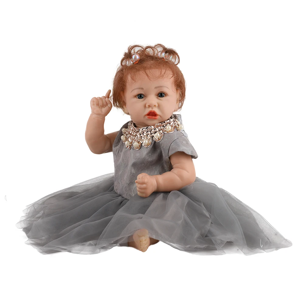 

Hoomai 58CM New silicone reborn baby dolls Realistic Reborn Baby Dolls Silicone Soft Kids Christmas Gift Best Playmates