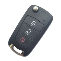 new 3 buttons flip car remote blank key shell uncut blade for great wall wingle steed 5 6 haval hover h5 folding key cover