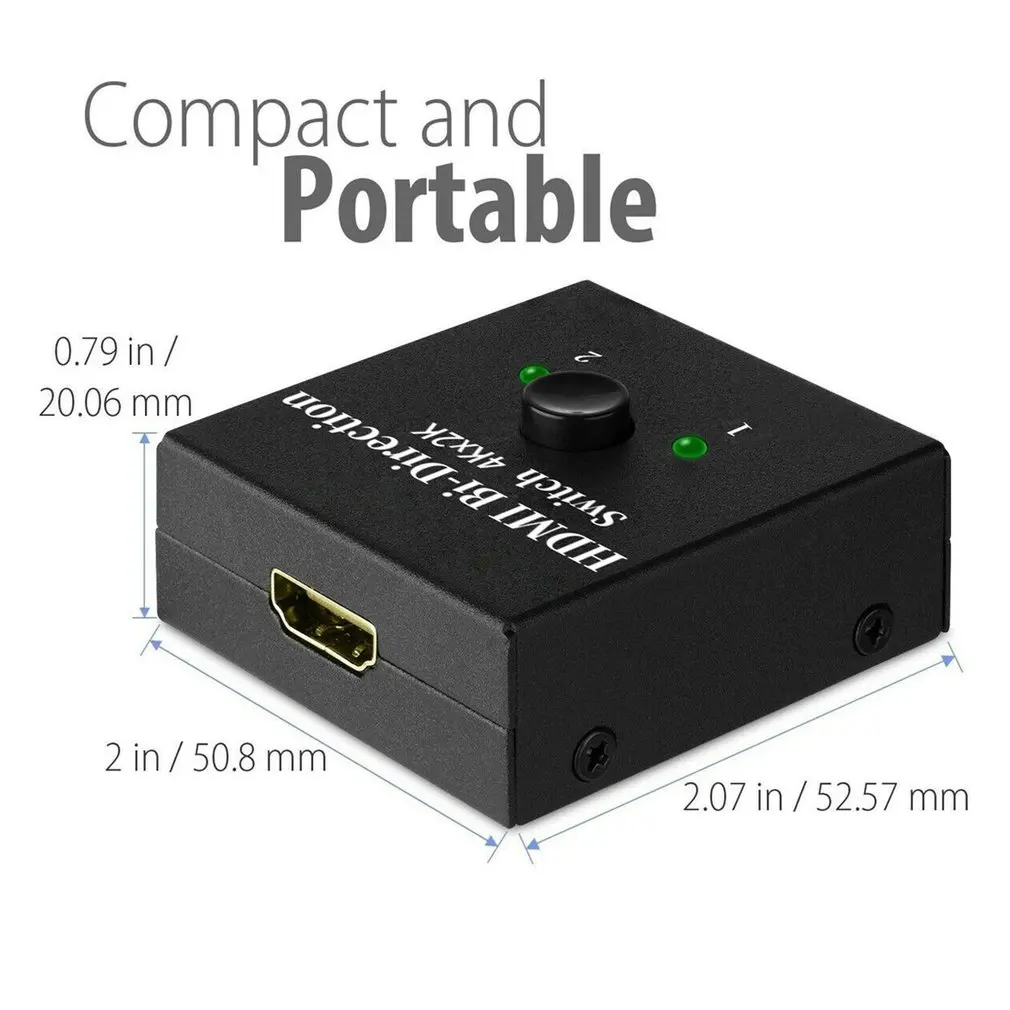 Мини-Коммутатор HDMI 4K HD1080P 2,0 порт HDMI Коммутатор Концентратор HDCP 3D HDMI сплиттер с Full Ultra HD