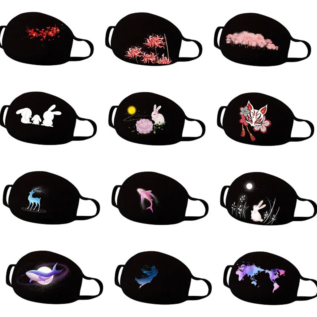 Многоразовые Дышащие маски для лица защита от пыли и смога-смываемая маска