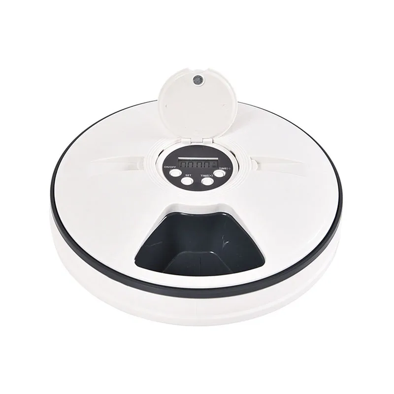 

Pet Supplies Can Be Timing Feeder 6 Grid Electric Dog Bowl Music Reminder Cat Automatic Feeder Suitable for Puppy Accessories