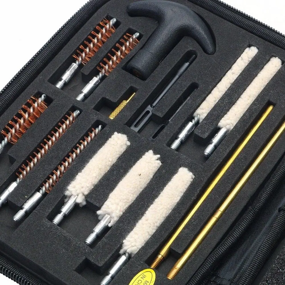

Funpowerland 16 Piece Pistol Cleaning Kit for All Caliber Hand Guns
