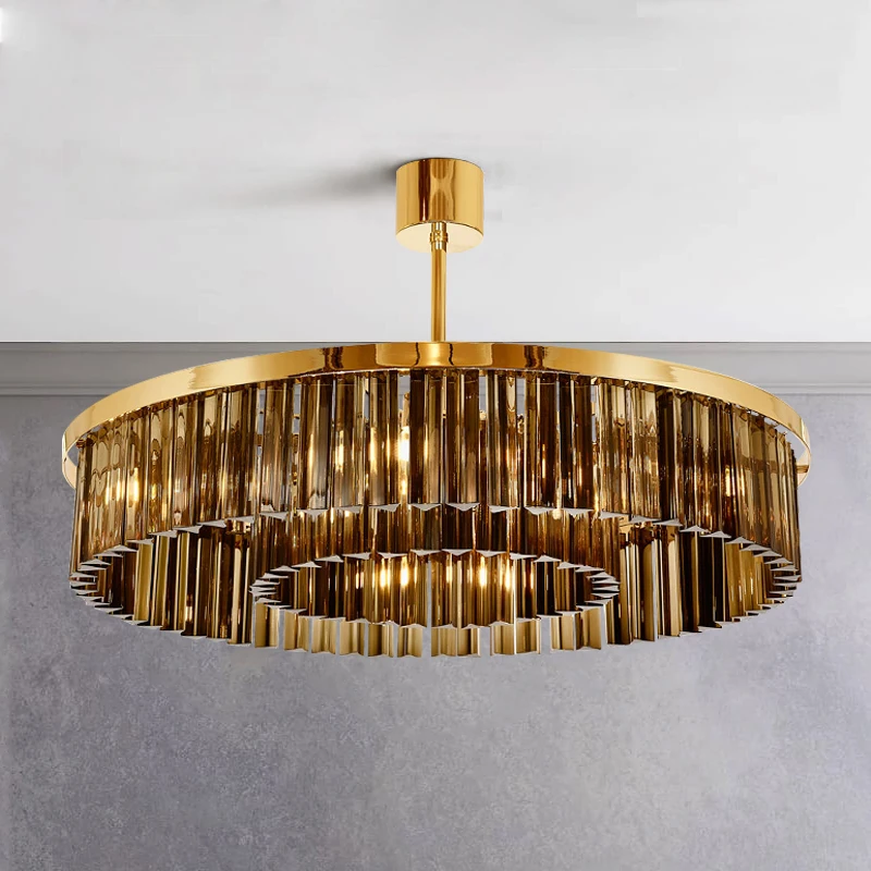

Postmodern light luxury chandelier crystal lamp interior lighting Living room lamp restaurant chandelier bedroom lamp