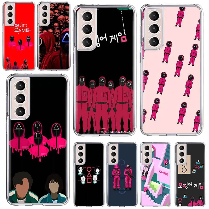 

Squid Game TV 456 Movie Soft Phone Case Capa For Samsung Galaxy S21 Ultra S20 FE S8 S9 S10 S21 Plus S10e S7 Cover Coque Funda