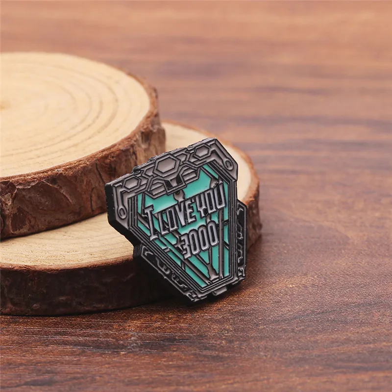 Брошь с символикой Мстителей для мужчин wo Broche Железный человек Tony Stark I Love You 3000 Times значок Эмаль Булавка винтажная Защитная булавка
