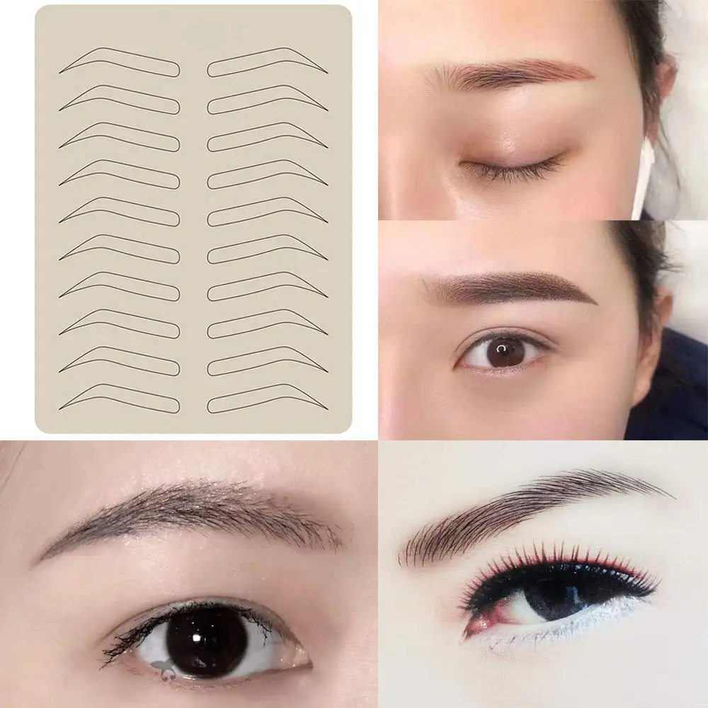 2/5/10/15/30 pcs Permanent Makeup Eyebrow Tattoo Practice Skin 20 X 15cm Microblading Fake Practice Skin for Tattoo Accessories