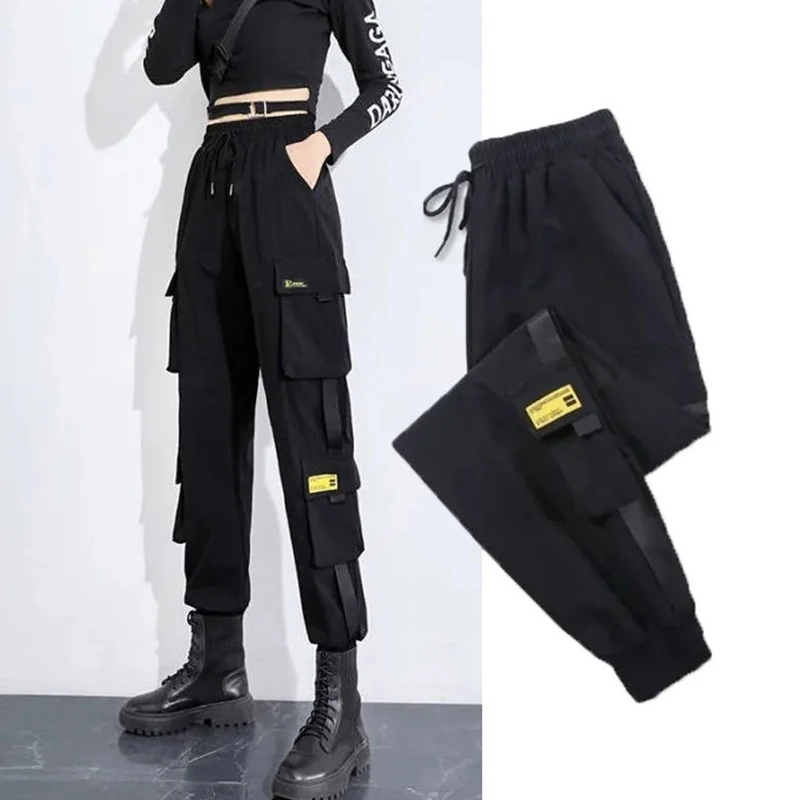 

Plus Size Pants for Women Trousers Loose Harem Casual Pants High Waist Strappy Sweatpants Streetwear Woman Overalls 5XL