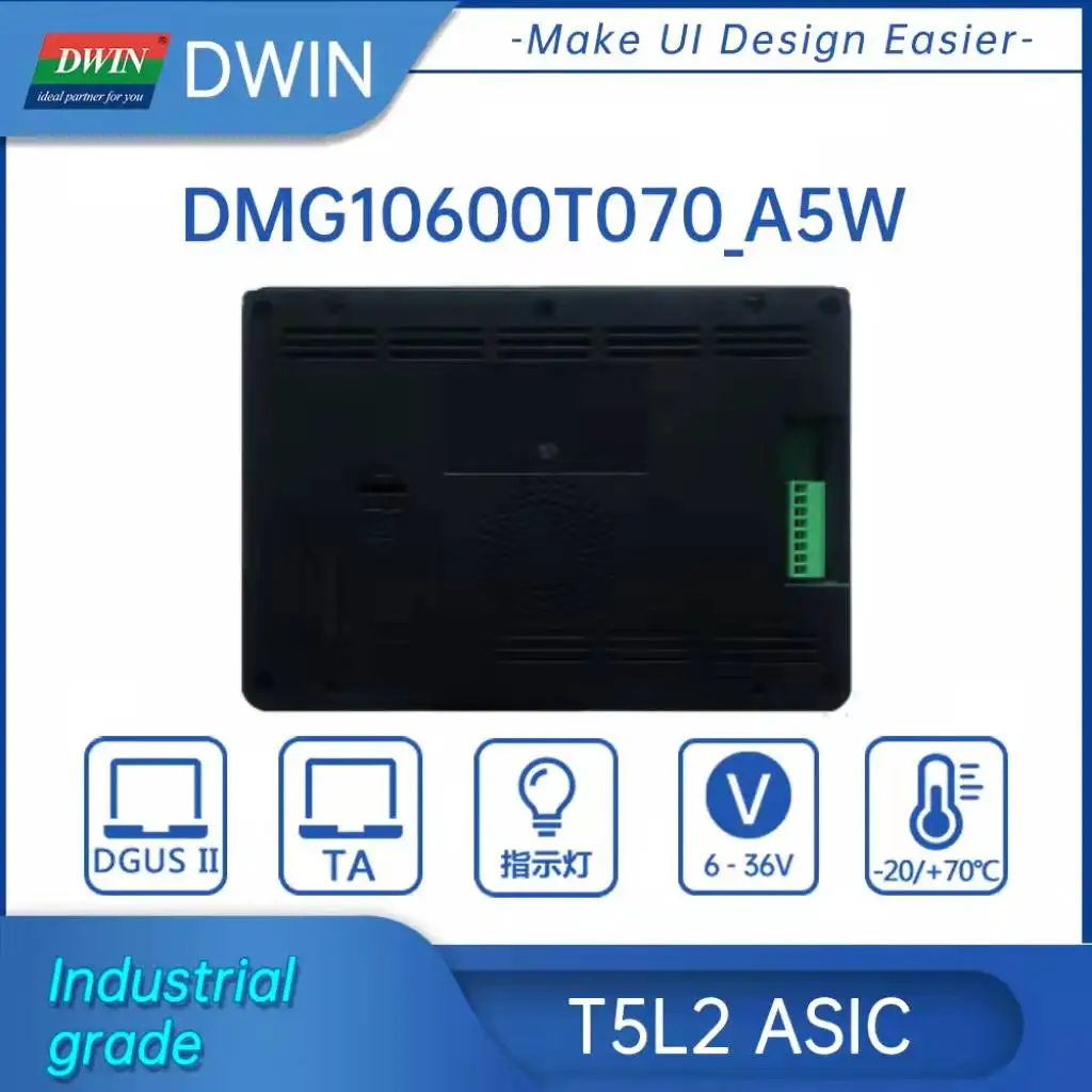 DWIN 7-дюймовый ЖК-модуль 1024*600 промышленный Arduino Сенсорная панель HMI с корпусом IPS