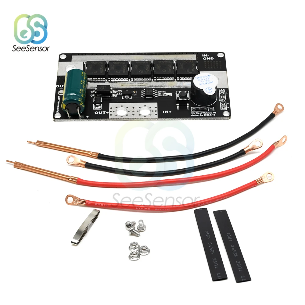 Портативный Аппарат для точечной сварки печатных плат с аккумулятором 12 В