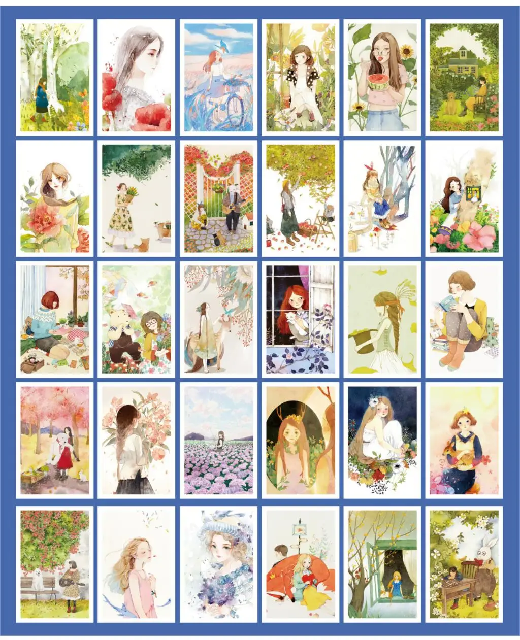 30 листов/Набор красивая открытка Rozen Maiden/поздравительная открытка/открытка для сообщений/письмо на день рождения конверт Подарочная открытка