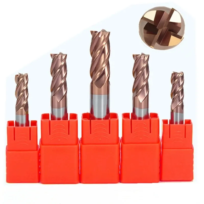 Концевые Фрезы HRC60 твердосплавные с 4 канавками 1 мм 2 3 5 6 8 10 12 | Инструменты