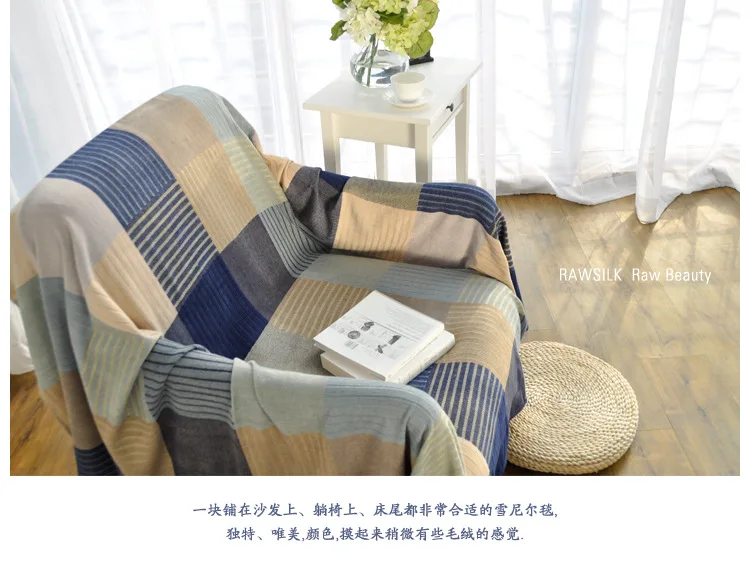 Style 8 11 цветов красочные богемный синель Плед Одеяло Диван Декоративные броски на диван/кровать большой Cobertor одеяло с кисточкой - Цвет: Style 8