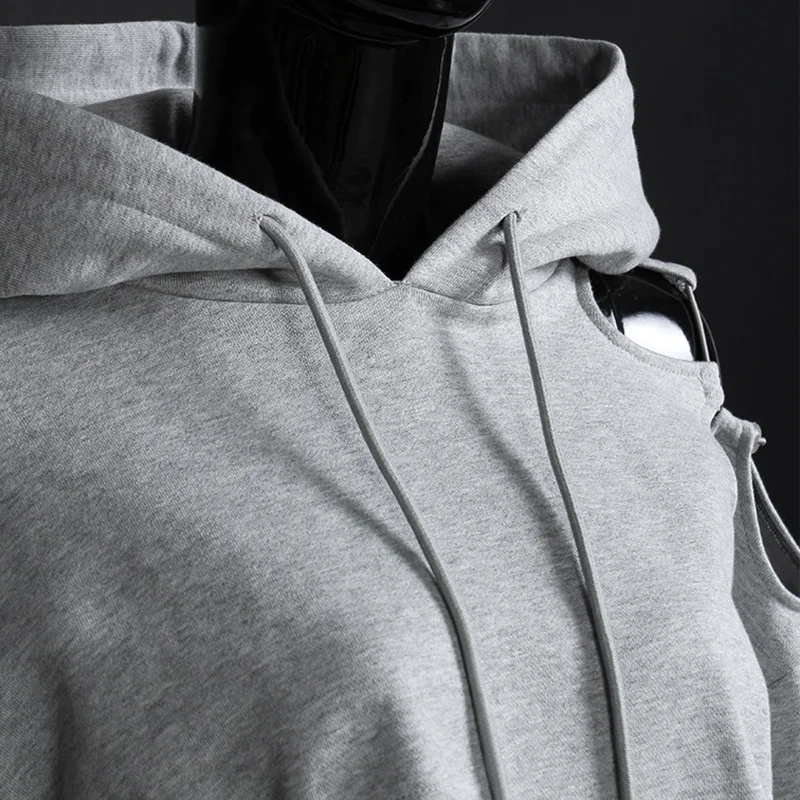 

2021 Hollow Out Hooded Design Women Pullover Loose Casual Solid Sweatshirts Vintage Korean Fashion Spring New Hoodies 13A074