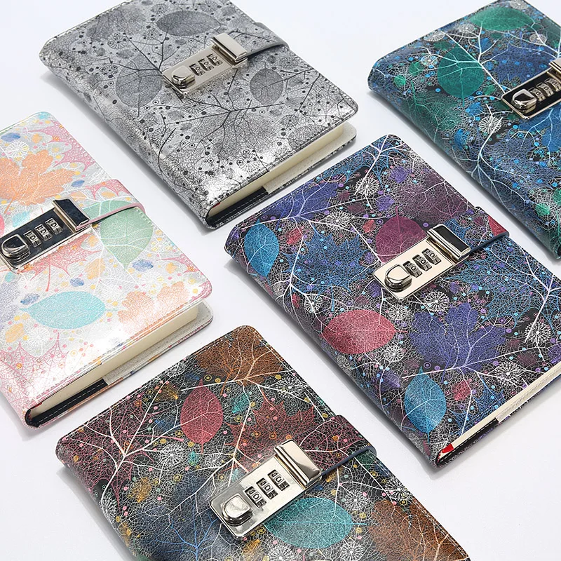 Блокнот B5 в Корейском стиле книжка с замком необычные школьные и офисные