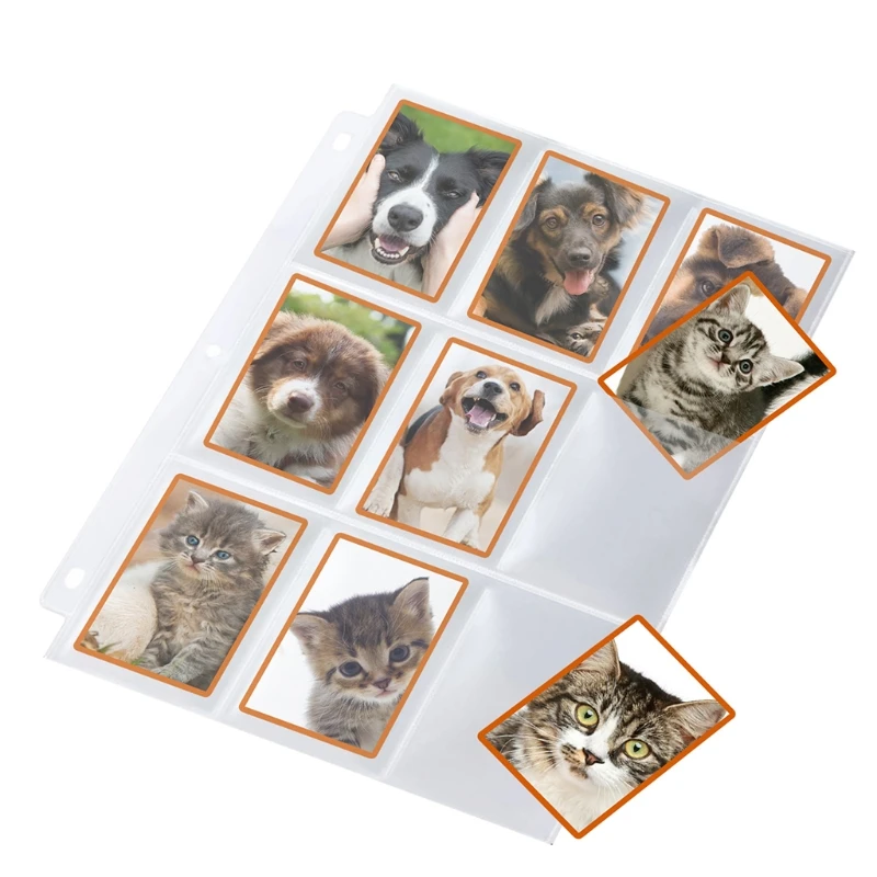 20 штук торговой игровые карты рукава хранение бумажников страницы альбома