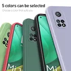 Чехол для Xiaomi Redmi Note 10, 8 Pro, 9T, квадратный защитный чехол из жидкого силикона для пары, задняя крышка для Redmi K40 Pro, 9, 9A, POCO, M3, F3, F2