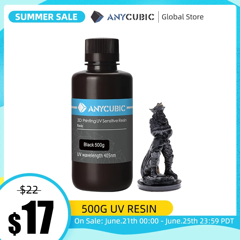 ANYCUBIC 405nm УФ Смола 3D принтеры impressora для Фотон S ЖК дисплей печать отверждения смолы