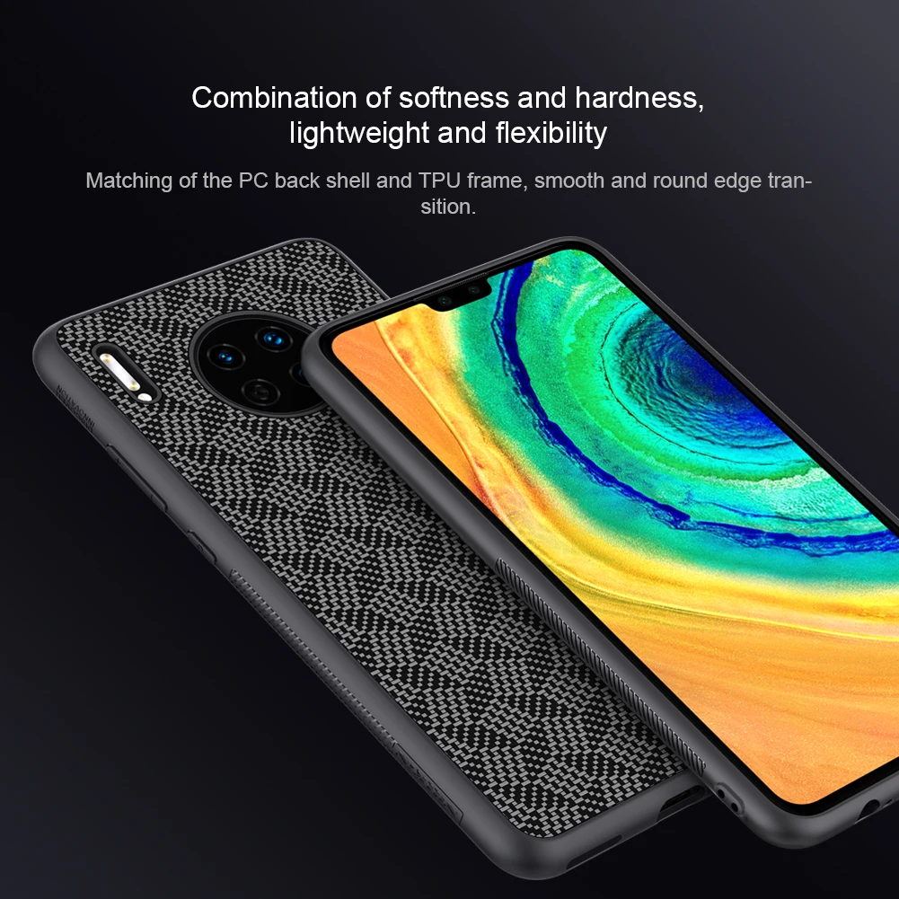 Nillkin для huawei mate 30 20 P30 Pro Чехол арамидный из углеродного волокна Жесткий ПК пластик задняя крышка чехол для huawei P30 Lite mate 30 mate 20