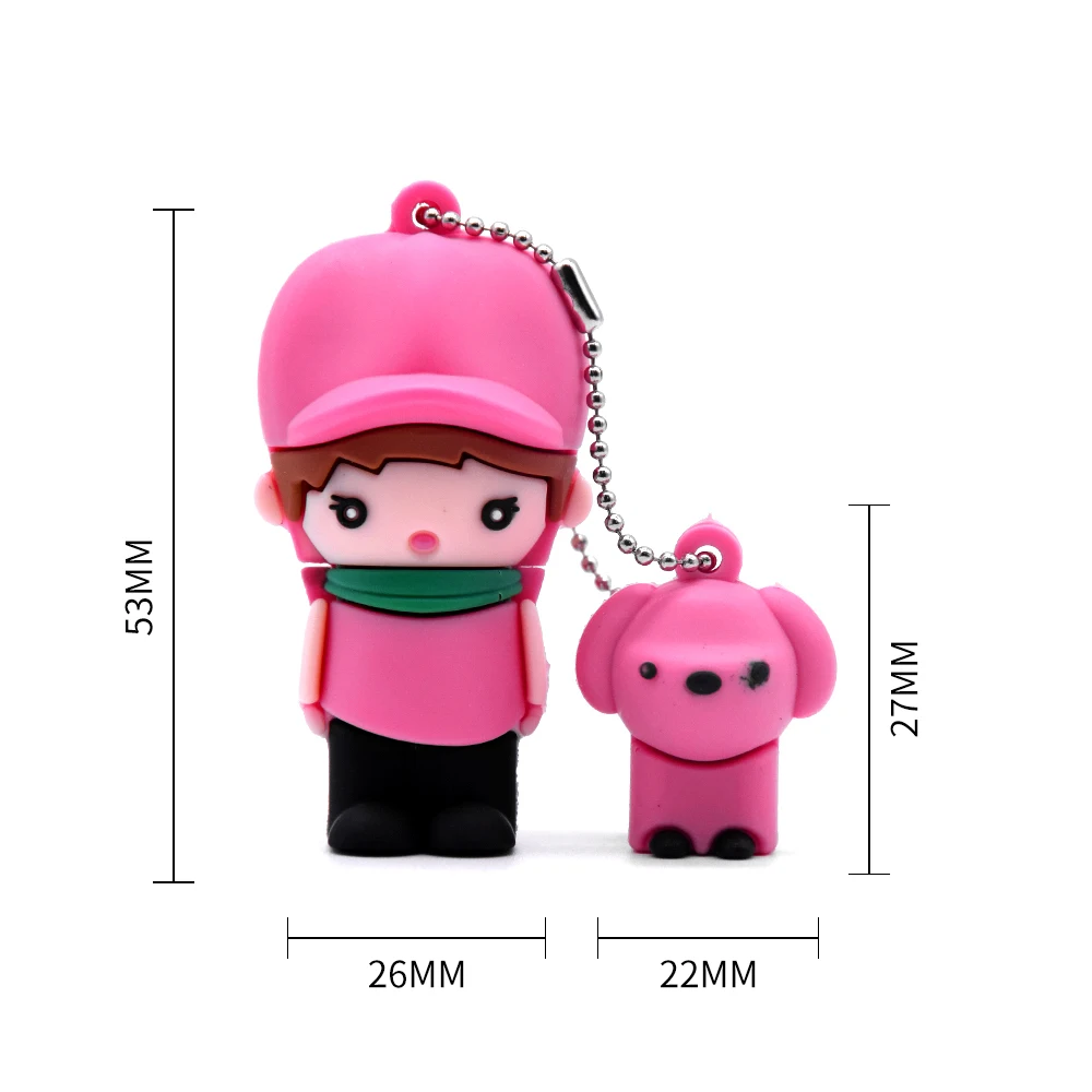 Флеш накопитель USB 2 0 128 МБ 32 Гб 64 ГБ милый флеш для мальчиков и девочек подарок