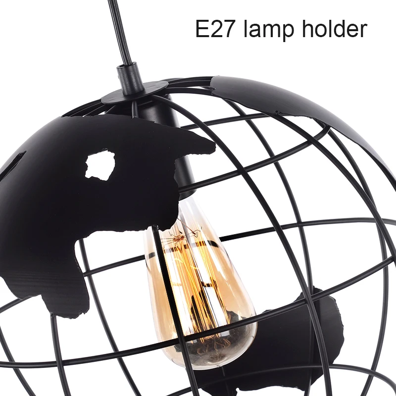 Современный светодиодный подвесной светильник в виде земли промышленный