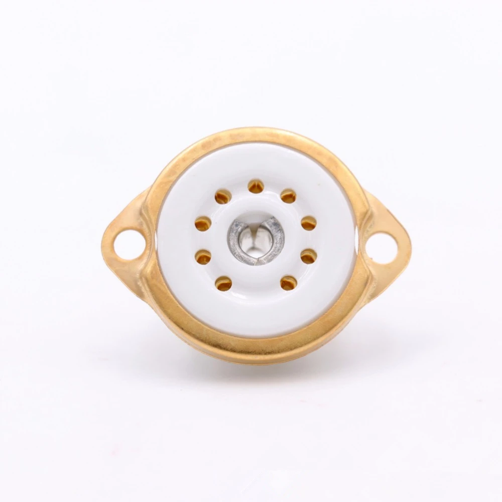 10 шт для монтажа на шасси 9pin Керамика с вакуумными трубками основного разъема 12AX7