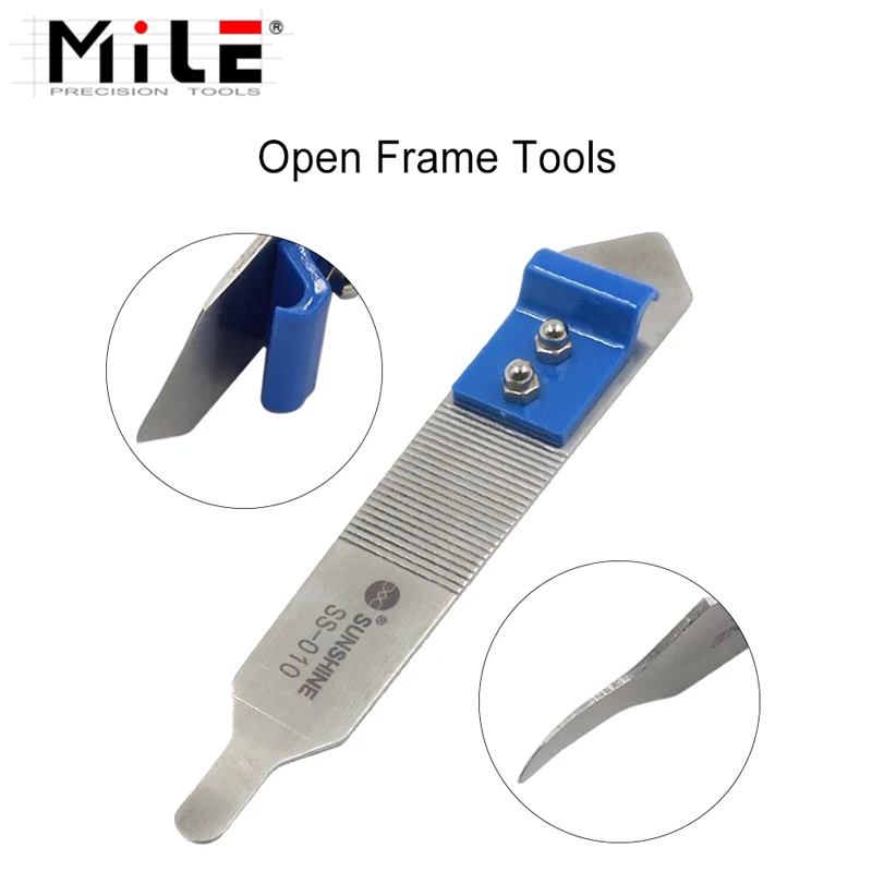 

MILE Dual Ends Stainless Steel Phone Repair Disassemble Open Frame Tools For iPhone iPad Samsung Anti-Slip Design Mobile