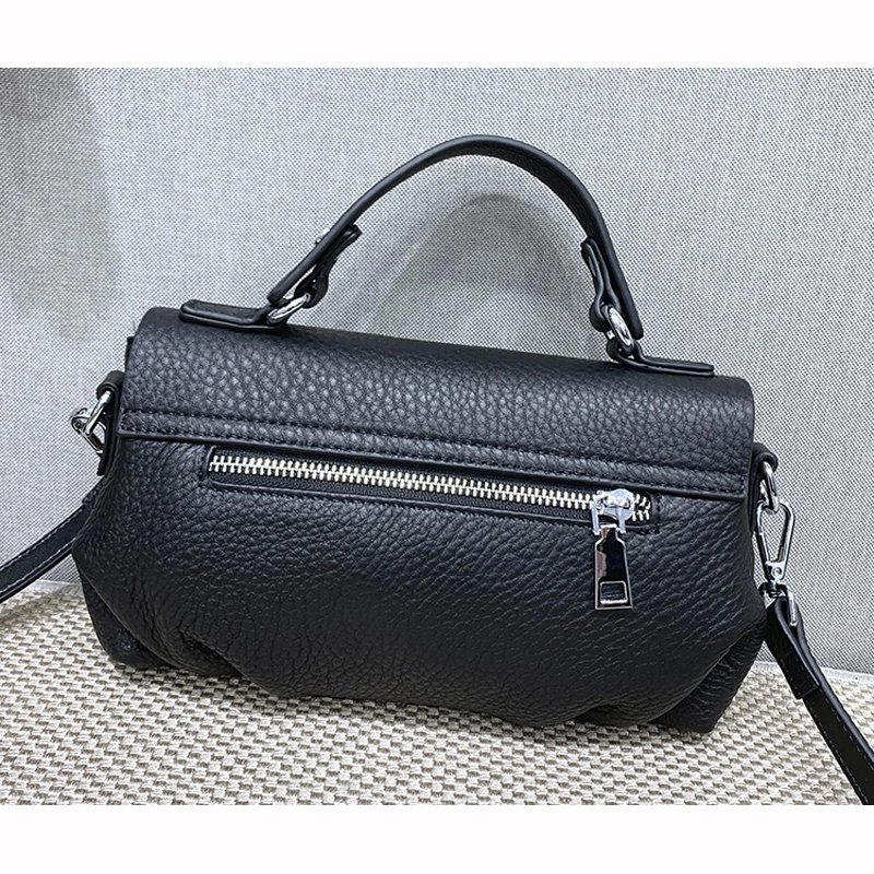 Женская модная сумка с клапаном женская через плечо из натуральной коровьей кожи