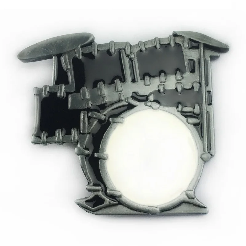 3D рок музыки Стиль ремень для барабана с декоративной металлической пряжкой и