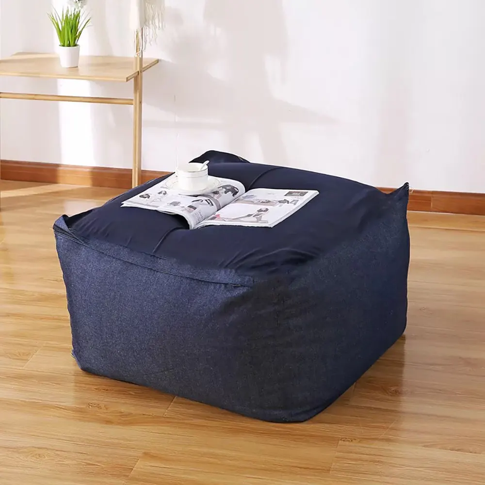 Чехлы для диванов Lazy Bean Bag стулья без наполнителя из льняной ткани сиденье пуф