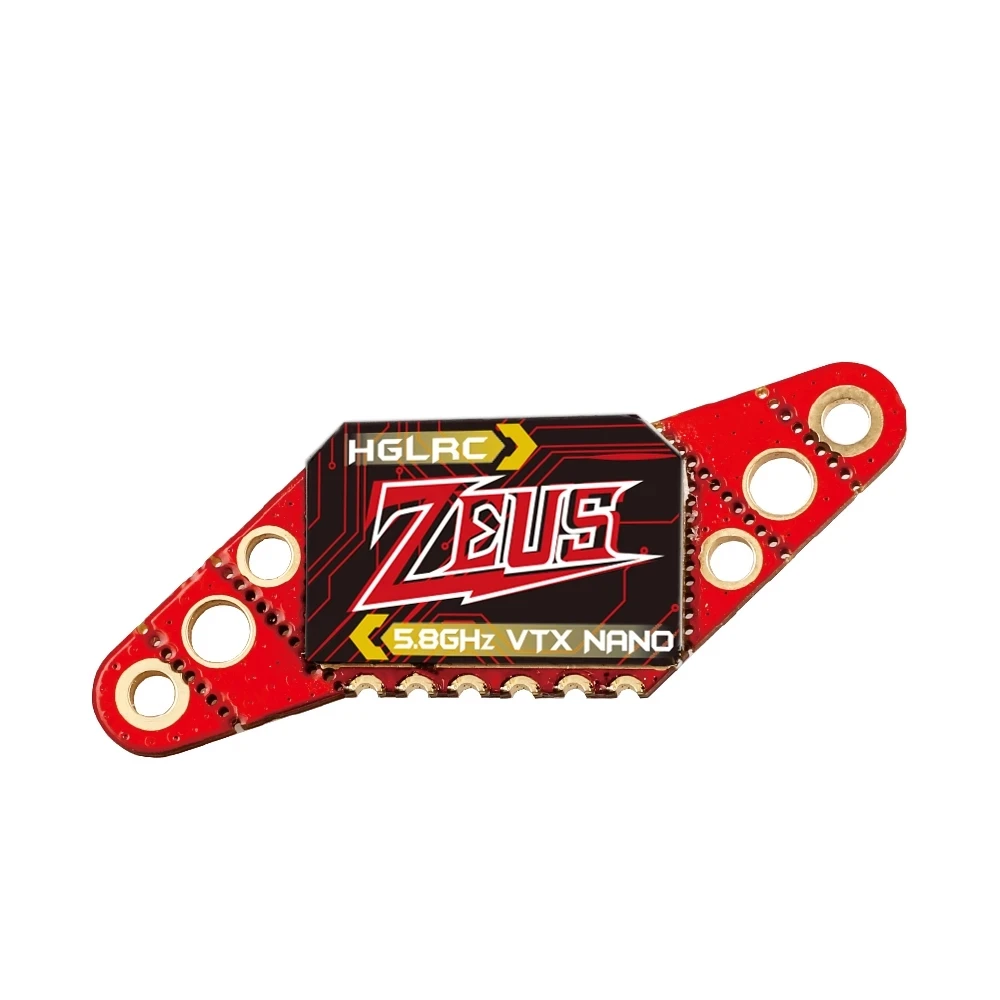 

16/20/25.5mm Hole 2.4g HGLRC Zeus Nano VTX 5.8G 40CH 350mW Built-in Microphone for RC FPV Racing Freestyle Micro Drones