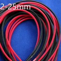 red pet braided wire sleeve 3 4 6 8 10 16 20 25mm tight high density insulated cable protection expandable sheath single