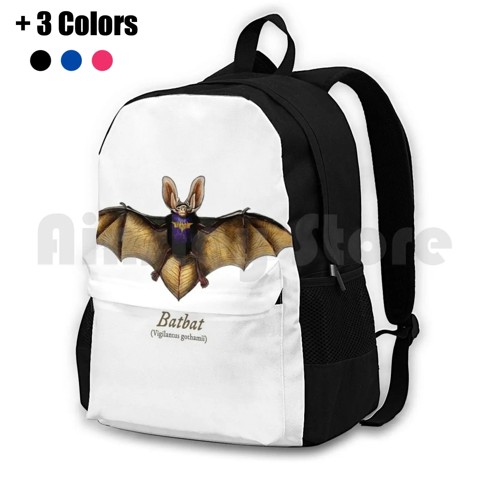 

Batbat ( Gothamii ) Outdoor Hiking Backpack Waterproof Camping Travel Bat Superhero Zoological Animal
