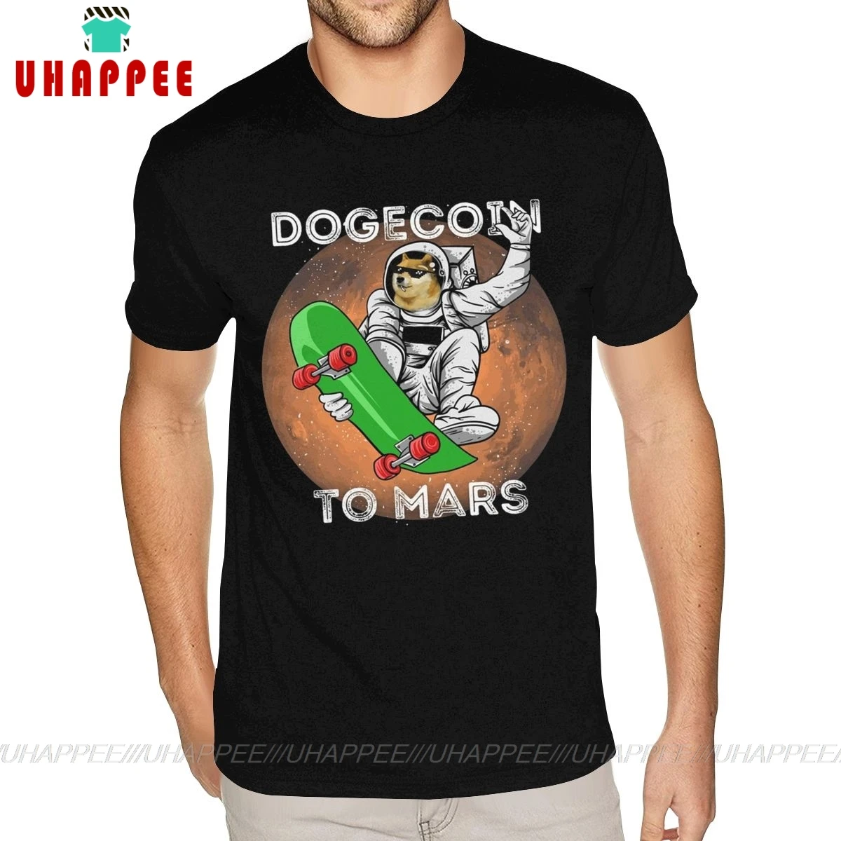 

Цветные дожкойн To Mars футболки на заказ из хлопка, футболка для девочек с коротким рукавом, Для мужчин одежда размера плюс черный топы, футбол...