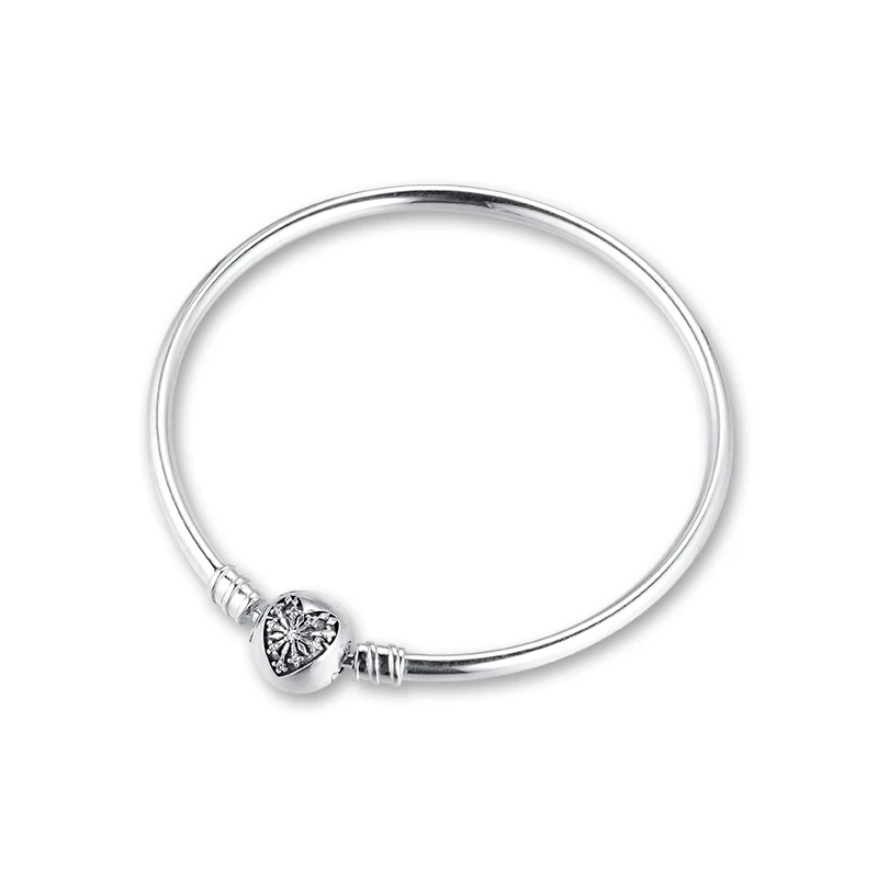

Bracelet For Women Mujer Heart of Winter Bangle Bracelets 925 Sterling Silver Jewelry Femme Pulseira Plata de ley Armband