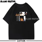 Футболка мужская оверсайз в стиле аниме, забавная мультяшная манга графическое, лидер продаж, 2021