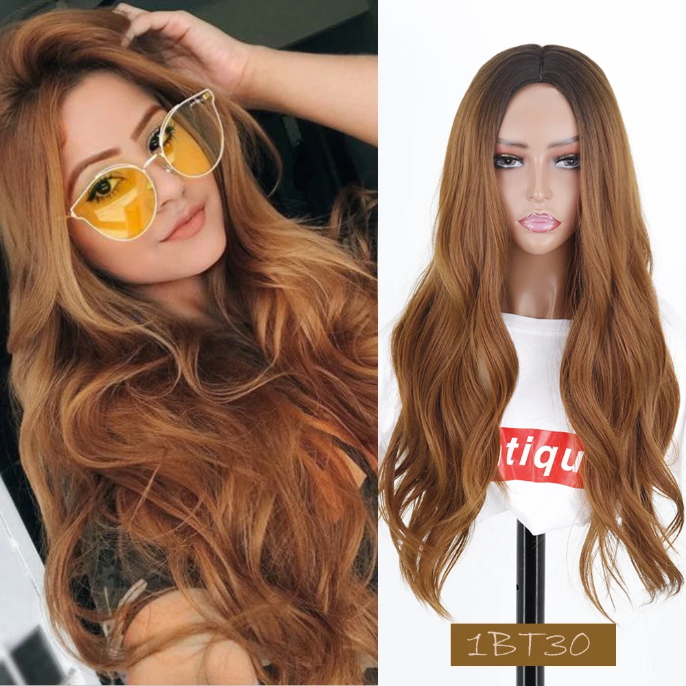 Парики для прически с эффектом омбре коричневые красные черные оранжевые
