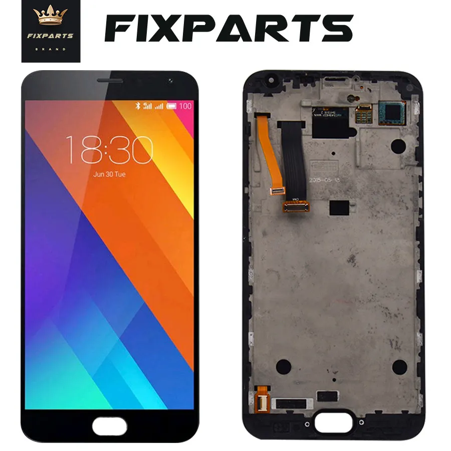 AAA + 5 ''Meizu MX5 MX ЖК-экран сенсорная панель дигитайзер с рамкой Белый/черный