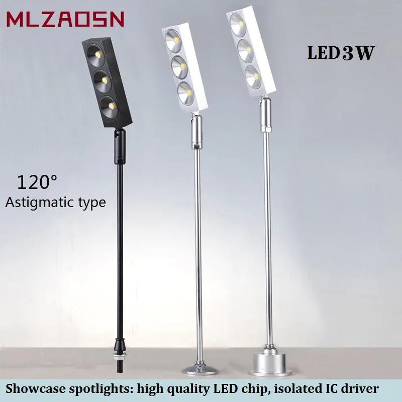 Светодиодный счетчик ювелирных изделий точечное освещение полюс лампа 3w золотые