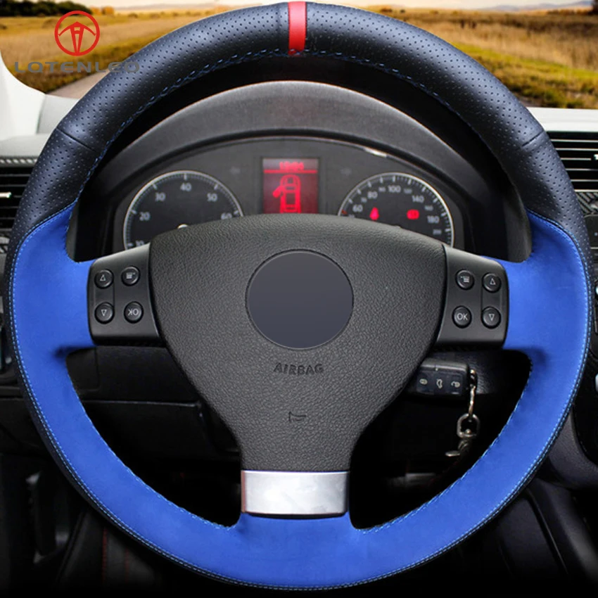 LQTENLEO черный кожаный синий замшевый Фотофон для Volkswagen Golf 5 Mk5 Sagitar Magotan Passat B6 Jetta5