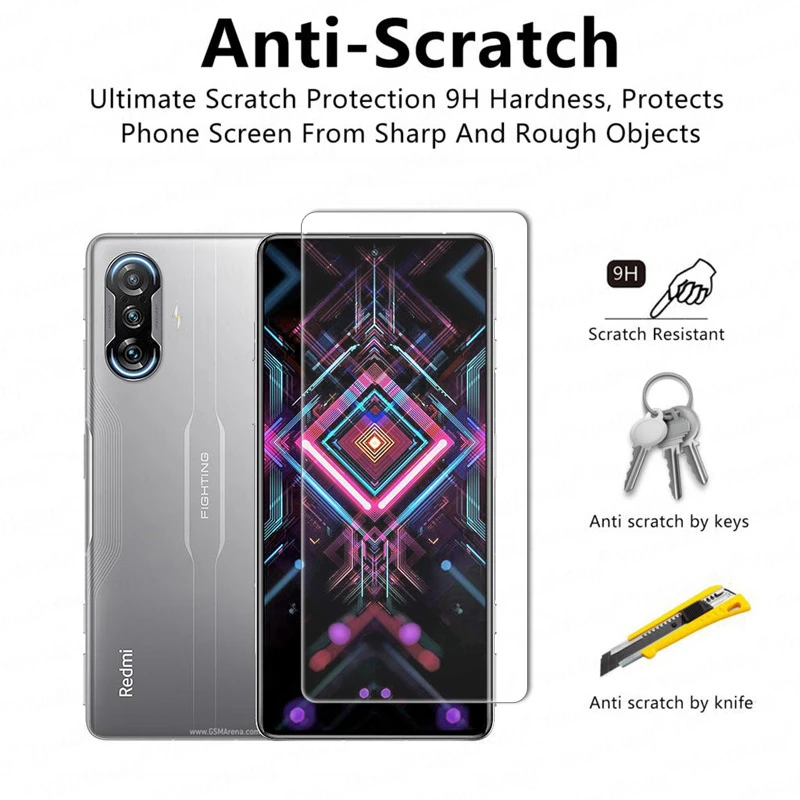 for xiaomi redmi k40 gaming glass black shark 4s pro 4 pro tempered glass for redmi k40 gaming glass phone screen protector film free global shipping
