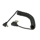 Кабель USB 2.0 (штекер)Mini USB, угловой (90 градусов) для передачи данных и зарядки, для автомобиля, GPS навигатора, MP3, MP4 проигрывателя