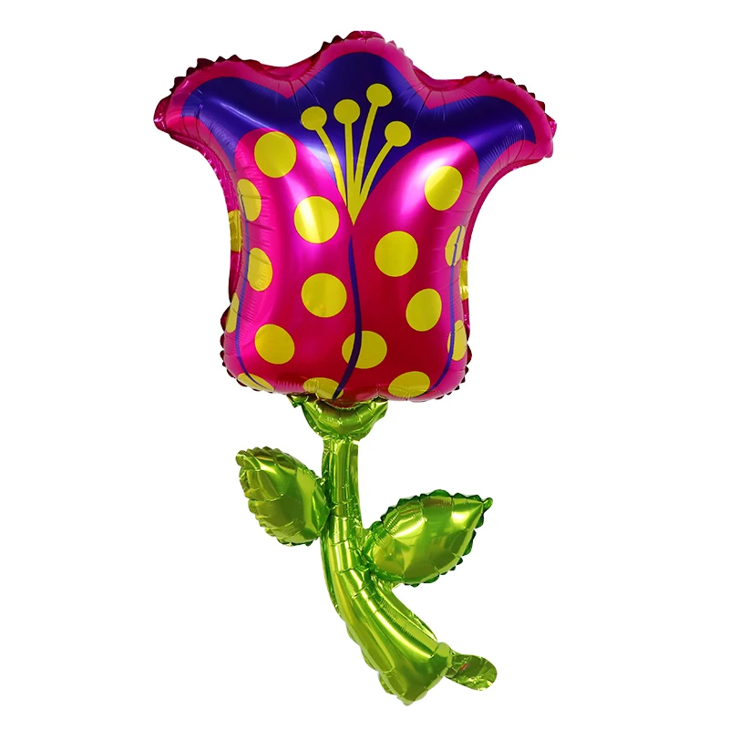 

1pc Sunflower Rose Flower Foil Balloons Valentine's Day Mariage Wedding Party Decoration Kids Inflatable Toy Air Globos Supplies