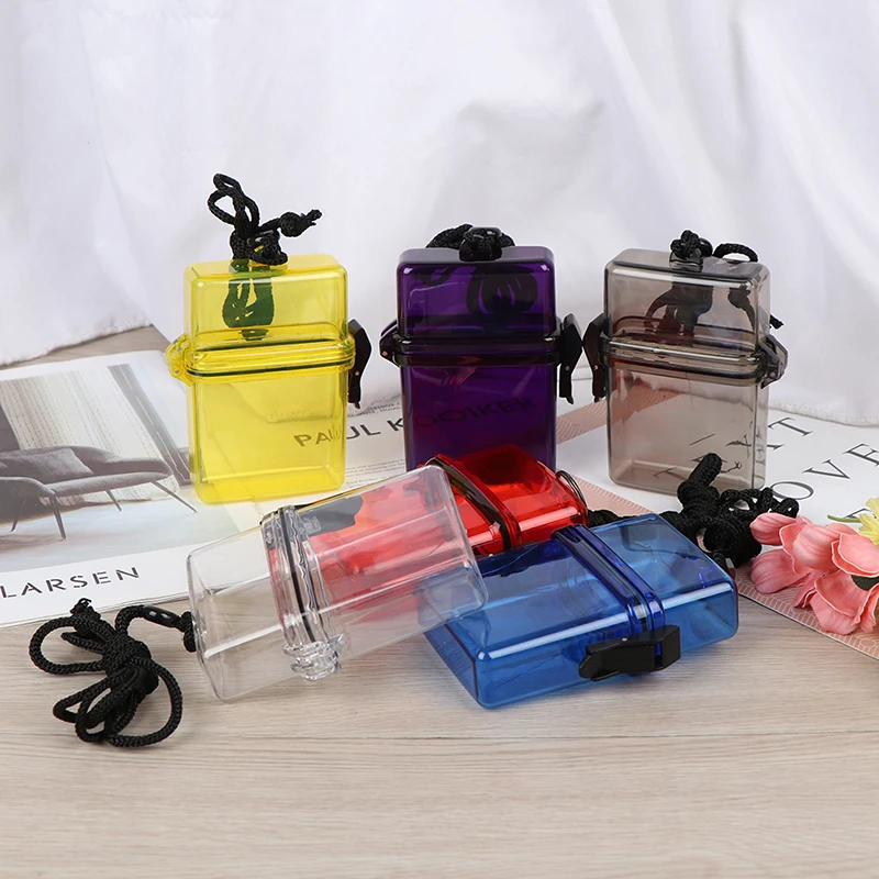 1pc Scuba Diving Kayaking Waterproof Dry Box Gear Accessories Container Case &amp Rope Clip for Money ID Cards License Keys | Спорт и