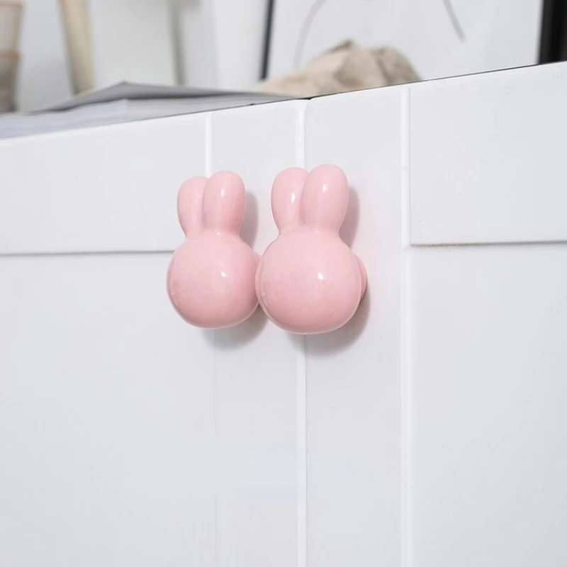 Бело-розовые ручки для ящиков детские керамические шкафов и | Строительство