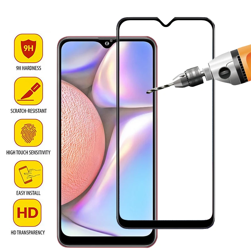 9D полное покрытие закаленное стекло для Samsung Galaxy A10 A10S защита экрана защитное Sansung