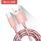 Нейлоновый Плетеный Micro USB кабель 1 м2 м3 м для синхронизации данных, USB-кабель для зарядки Samsung A5 A7 2016 J3 J5 J6 2017 OPPO A12 A15 A1K A8 A9